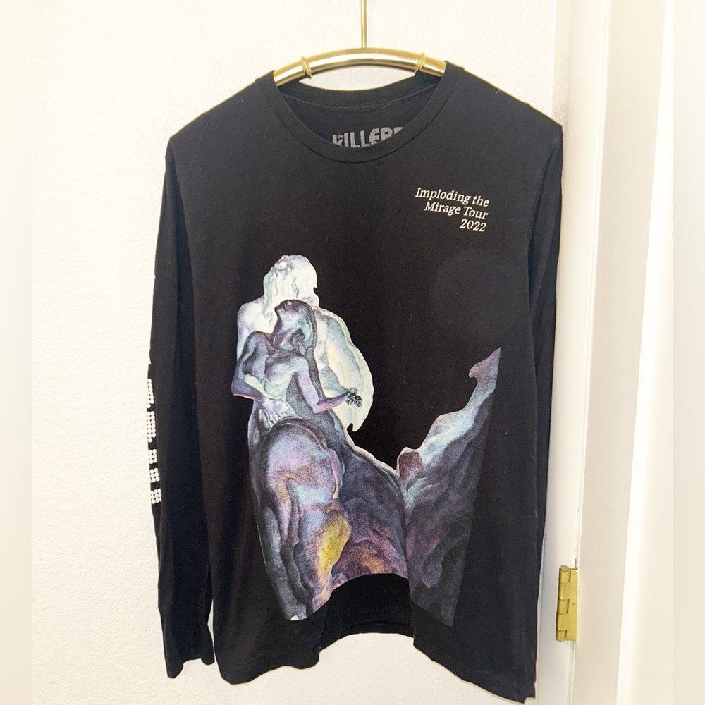 THE KILLERS The Graphic 2022 Tour Long Sleeve T-Shirt Black 💯 Cotton SZ: Medium